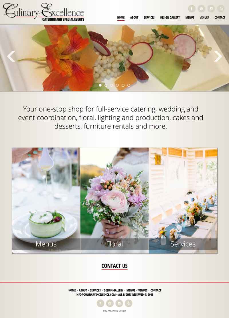 Culinary Excellence Website Screenshot